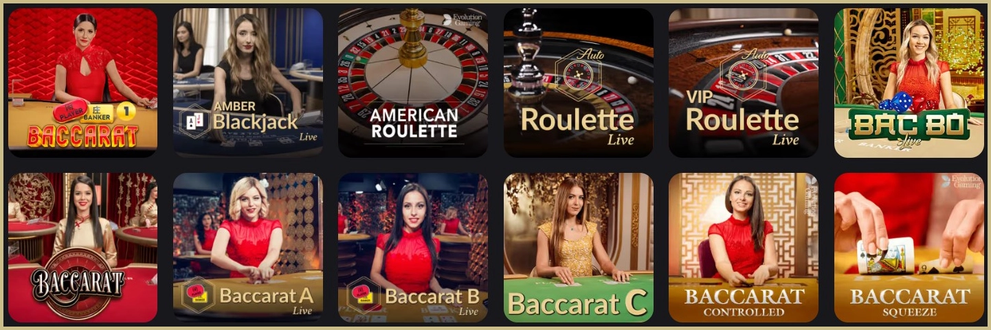 Alle Live-Casinospiele Übersicht bei Belabet DE
